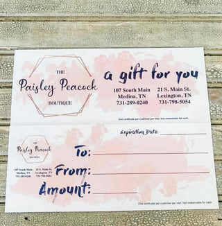 -Gift Cards