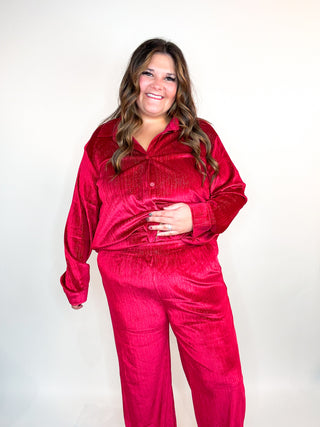 Mistletoe Velvet Top