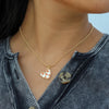 Checkered Heart Necklace