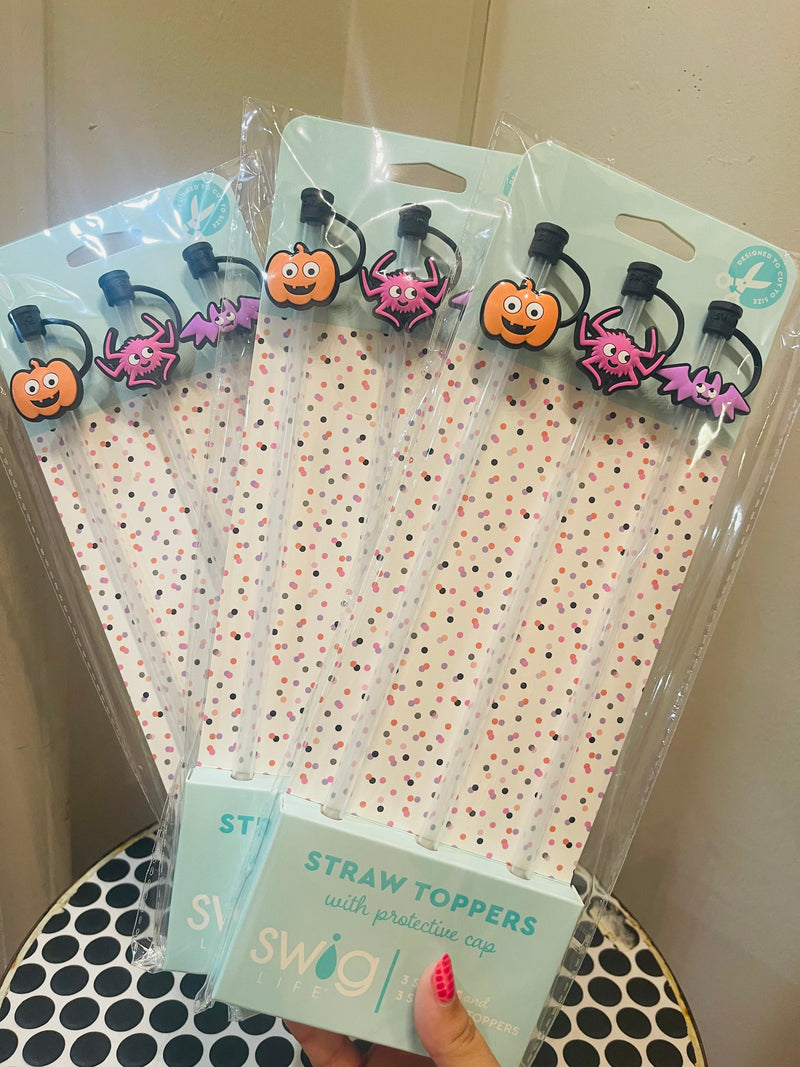 Sweet And Spooky Straw Topper Set