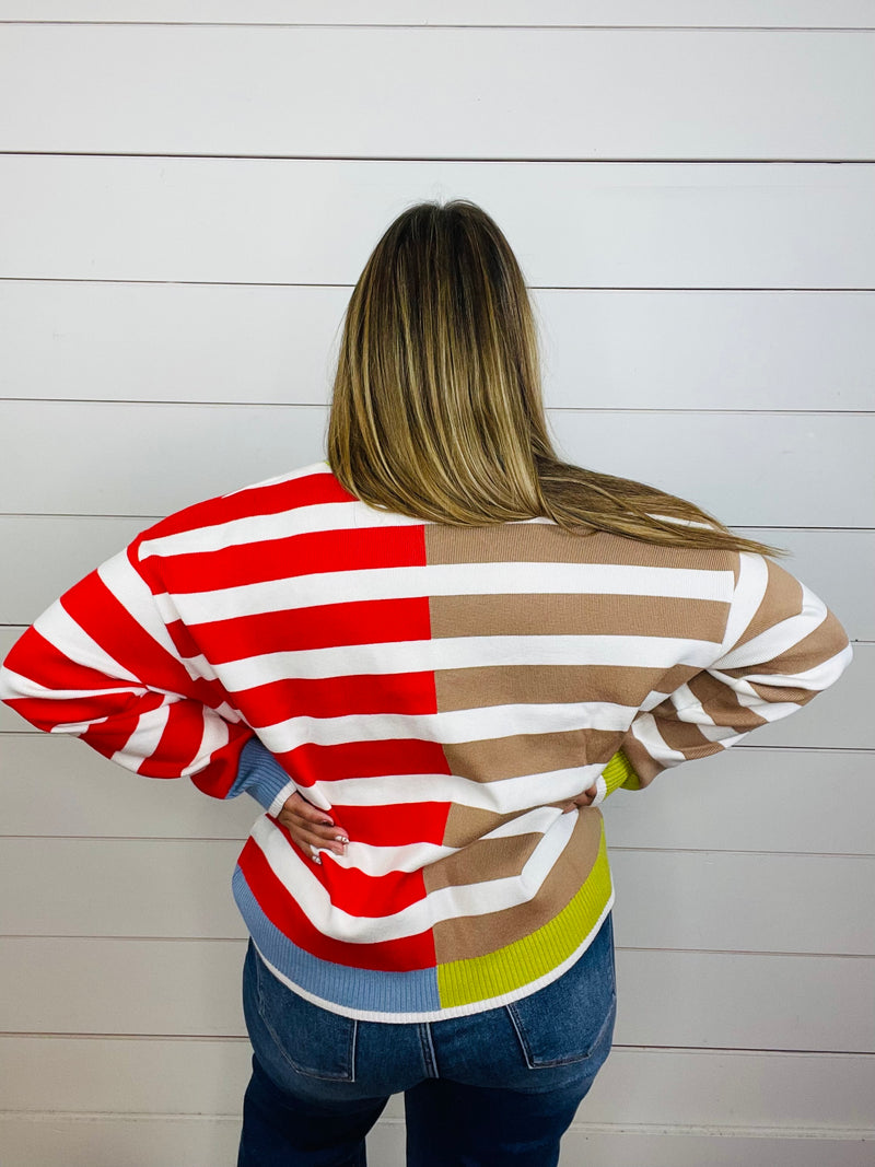 Striping Away Sweater