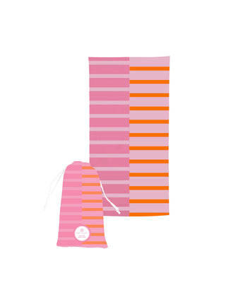 Pink and Teal Beach Towel
