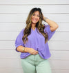 Take Your Chance In Lavender Top