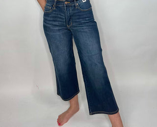 JB Tummy Control Wide Crop Mid Rise Jean