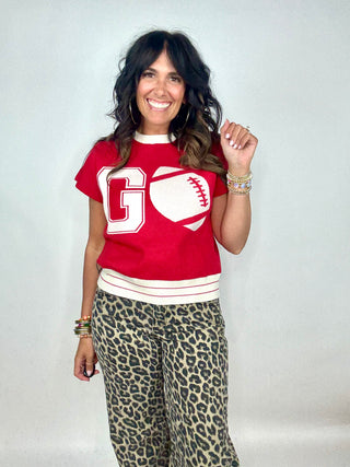 Go Red Football Sweater