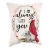 Red Bird Wreath Pillow