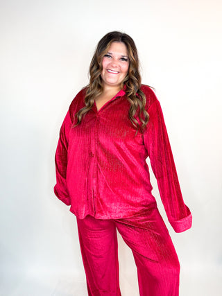 Mistletoe Velvet Top