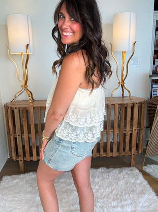 Summer Nights Lace Tank