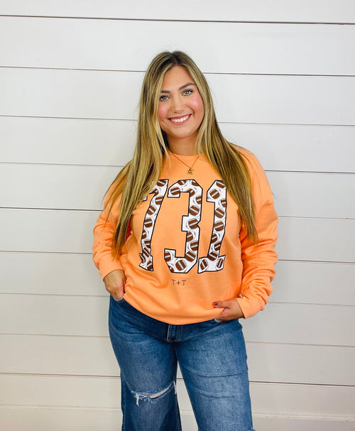 731 Football Orange Sweatshirt