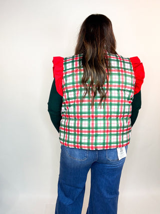 Classic Plaid Puffer Vest
