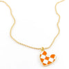 Checkered Heart Necklace