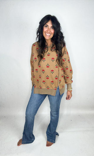 Flower Print Mineral Top