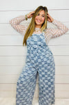 Vintage Checkered Jumpsuit