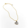 Checkered Heart Necklace