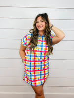 Candy Crush Plaid Dress