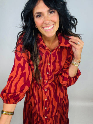 Mahogany Button Down