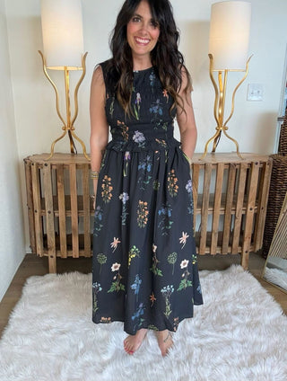 Dark Romance Floral Dress
