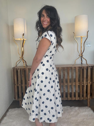 Blue Bell Dot Dress
