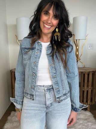 Denim Tiger Patch Jacket