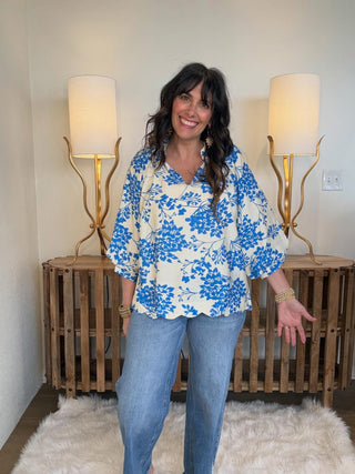 Sky Petal Top