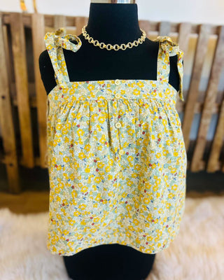 Golden Floral Tank