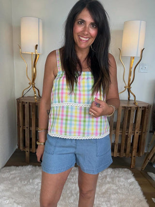 Sweet Picnic Gingham Cami